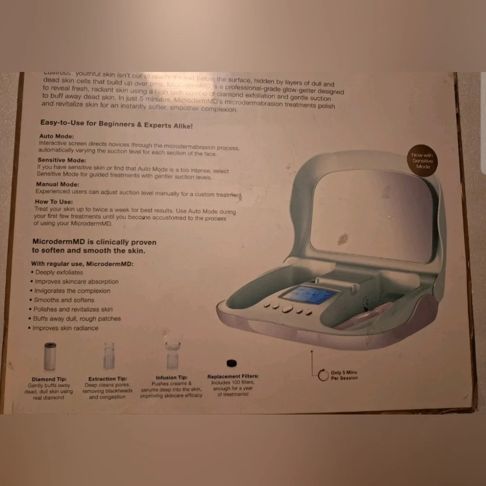 Trophy Skin MicrodermMD at Home Microdermabrasion Beauty System for Exfoliation